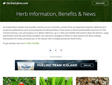 Tablet Screenshot of herbwisdom.com